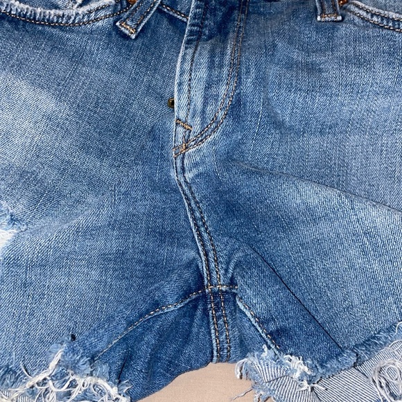 Mavi Distressed Denim Mid Rise Shorts Size 27 - Picture 5 of 7